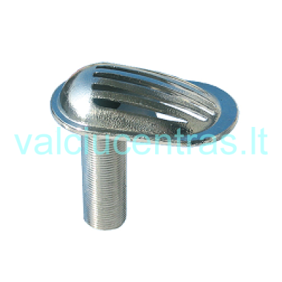 Nerūdijančio plieno drenažo detalė su grotelėmis